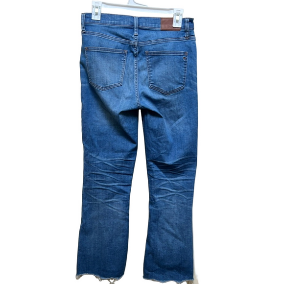 🌼 5/$25 Sale 🌼 Madewell Cali Demi-Boot Raw Hem Jeans Medium Wash - Picture 3 of 6